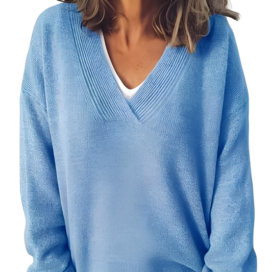 Camryn - Χαλαρός, χαλαρά πλεγμένος πουλόβερ για γυναίκες