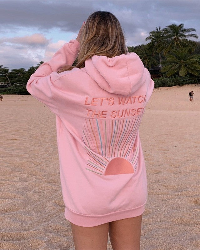 Jaquelyn - Στιλάτος, χαλαρό κομμένο hoodie με σχέδιο για γυναίκες