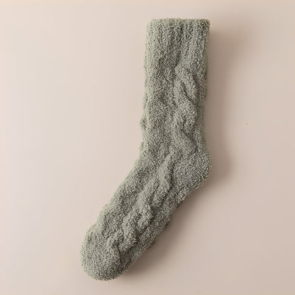 Neely - Chaussettes unisexes en velours polaire chaud