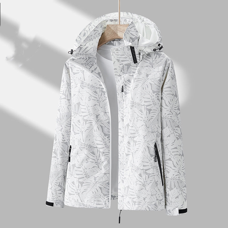 Emmaline - Stylish printed outdoor jacket with hood for women