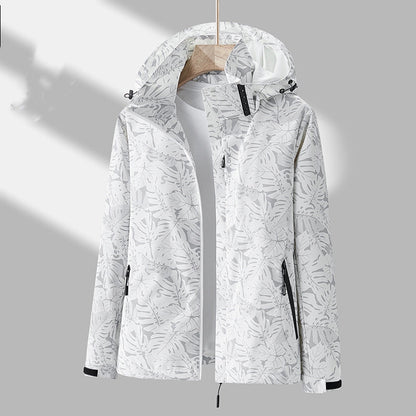 Emmaline - Stylish printed outdoor jacket with hood for women