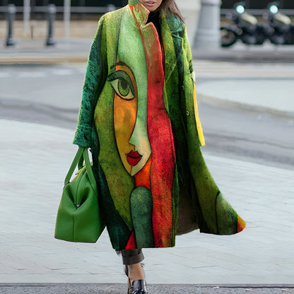 Magdalene - Κομψό, ελαφρύ καρό παλτό για γυναίκες