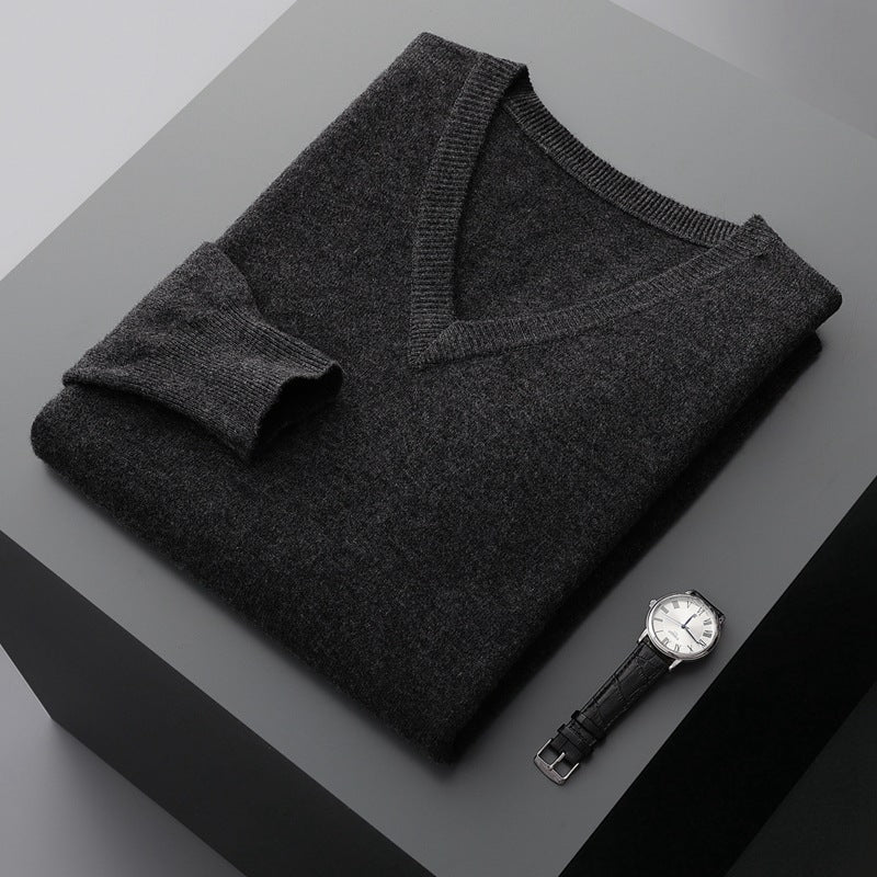 Walter - Pull en cachemire simple pour hommes