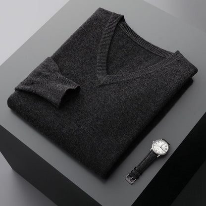 Walter - Pull en cachemire simple pour hommes