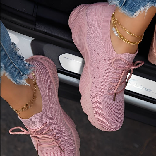 Eleanore - Athletic shoes with thick rubber soles for women