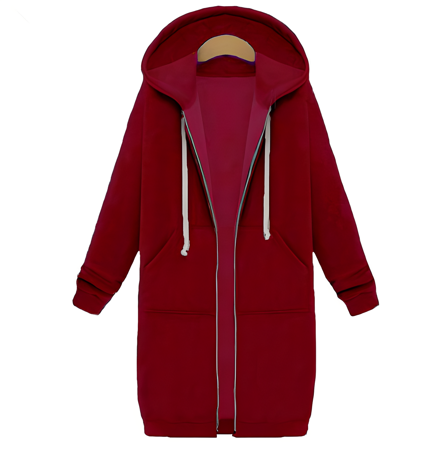 Jasmin - Relaxed, thick, short-length hooded jacket