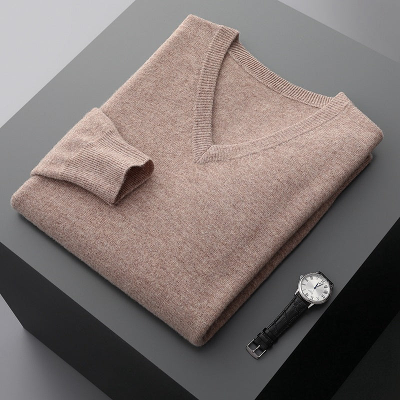 Walter - Pull en cachemire simple pour hommes