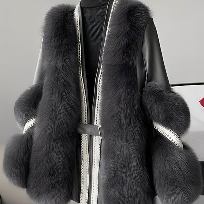 Alannis - Elegant patchwork fur for women