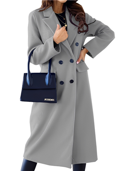 Jocelin - Elegant and warm double wool coat for women