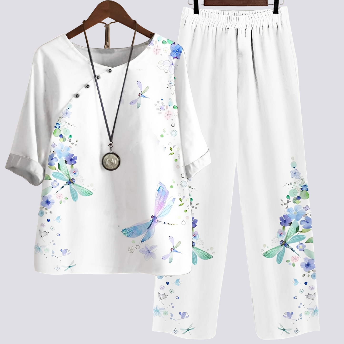 Jodie - Stylish, comfortable set with print for women