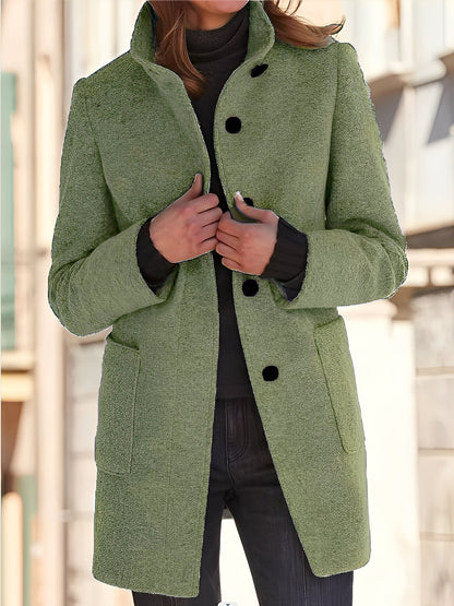 Michele - Windproof Wool Coat for Women