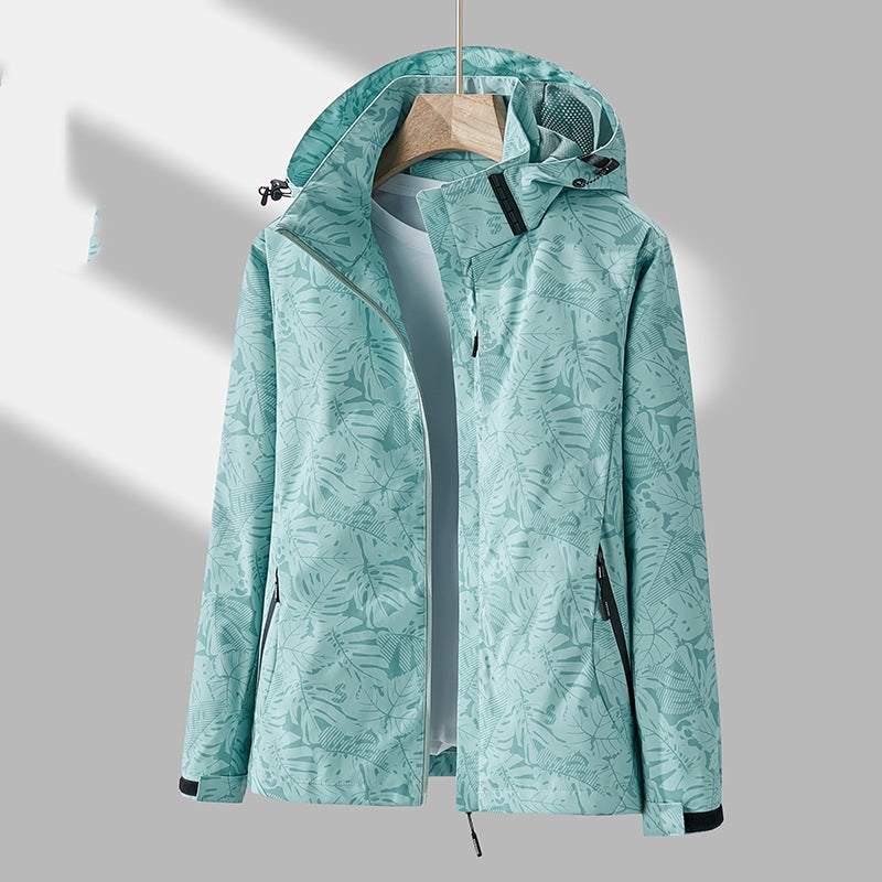 Emmaline - Stylish printed outdoor jacket with hood for women