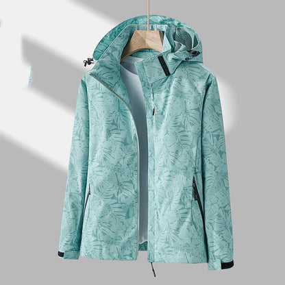 Emmaline - Stylish printed outdoor jacket with hood for women