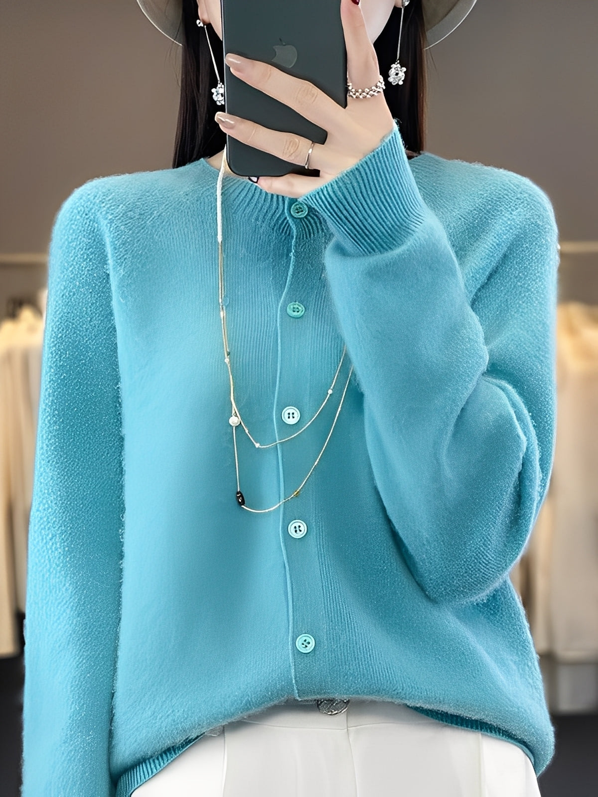 Arabella - Χαλαρός, χαλαρά κομμένος μάλλινος πουλόβερ για γυναίκες