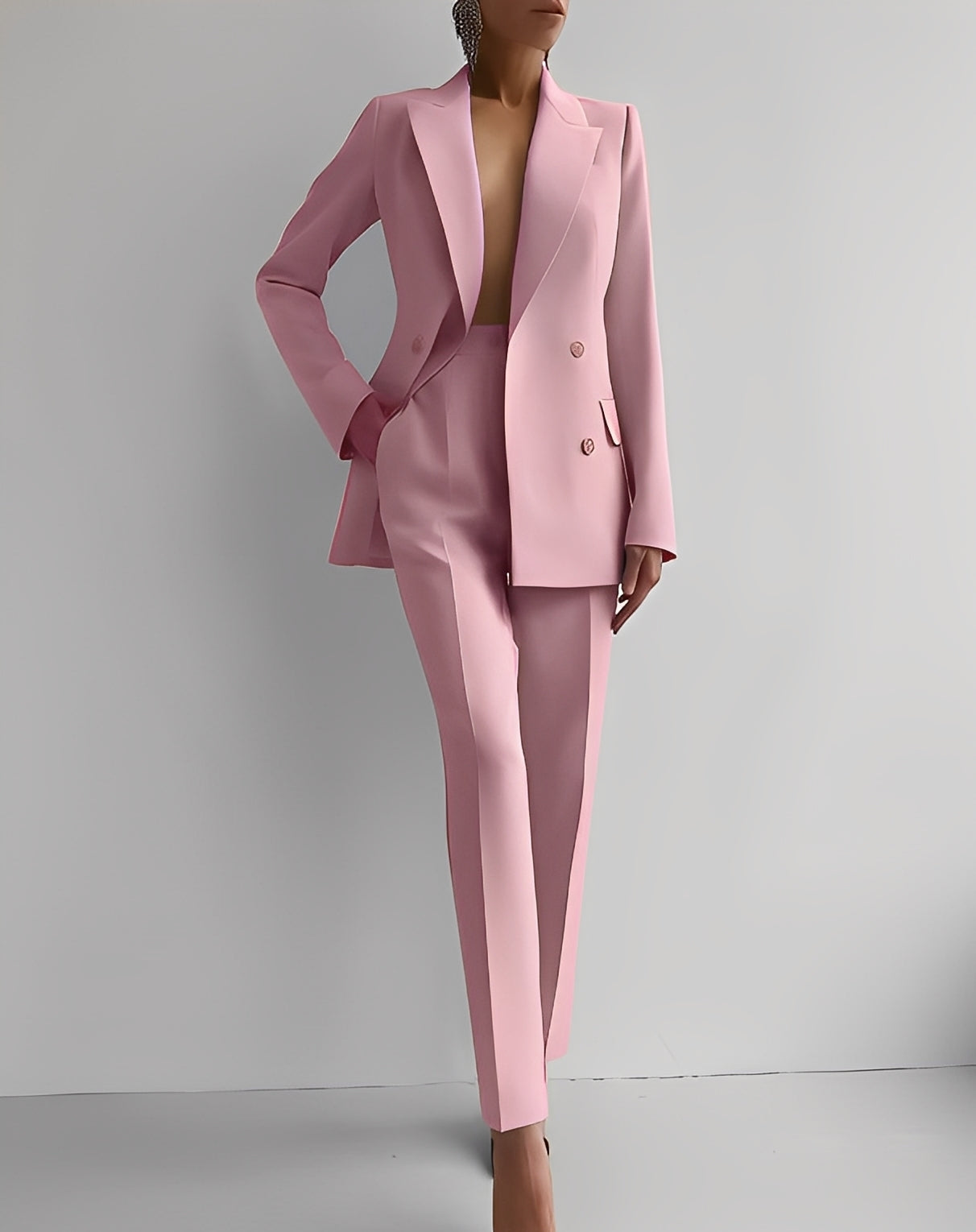 Nydia - Φορμαλιστικό Slim-Fit Σετ από Σακάκι και Παντελόνι για Γυναίκες