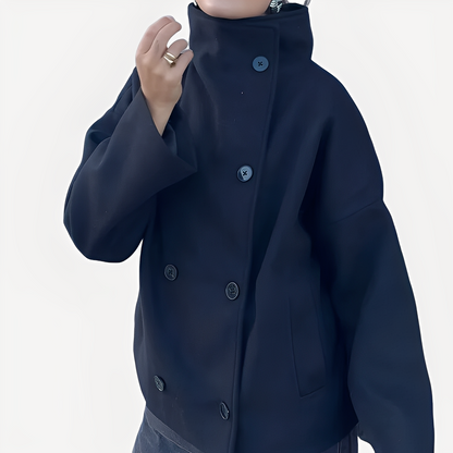 Carolyn - Elegant single-button wool blazer for women