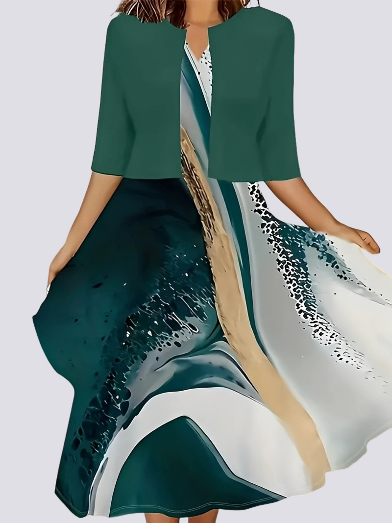 Jessica - Stylish two-piece set with long dress for women