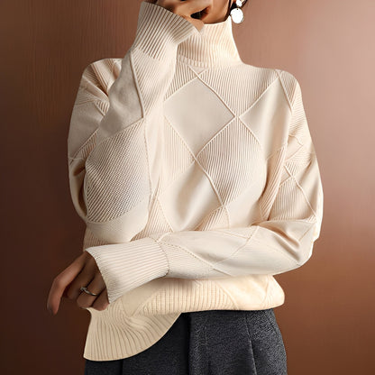 Morgan - Κομψό πουλόβερ με ζιβάγκο από κασμίρ για γυναίκες