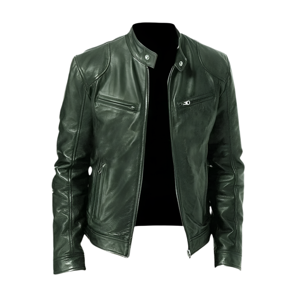 Evan - Leather Jacket Casual Elegant and Stylish