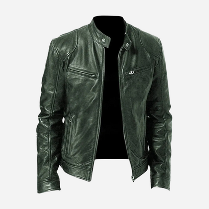 Norris - Casual and Fitted Men's Leather Jacket