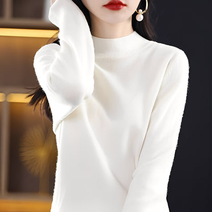 Natille - Χαλαρός κασμιρένιος πουλόβερ από μαλλί για γυναίκες