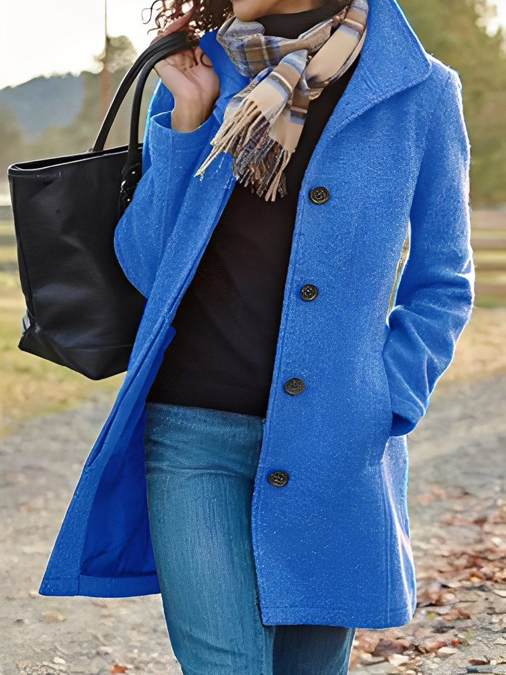 Jaclyn - Modern, multifunctional tweed cape for women