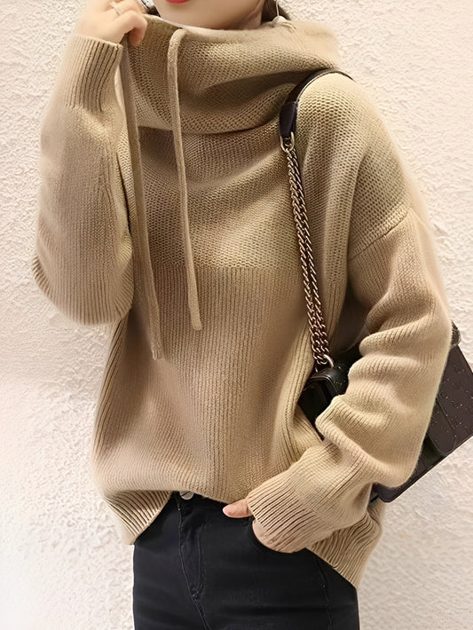 Roxane - Ζεστό, απαλό μάλλινο hoodie για γυναίκες