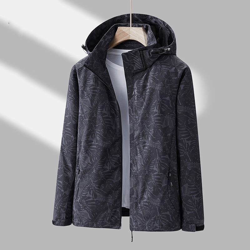 Emmaline - Stylish printed outdoor jacket with hood for women