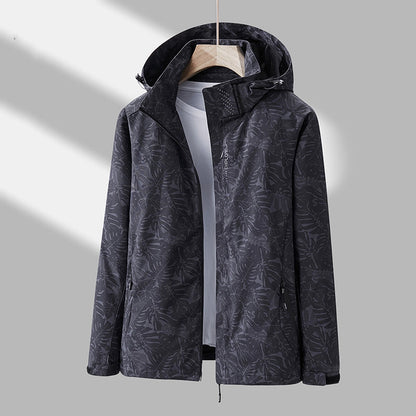 Emmaline - Stylish printed outdoor jacket with hood for women