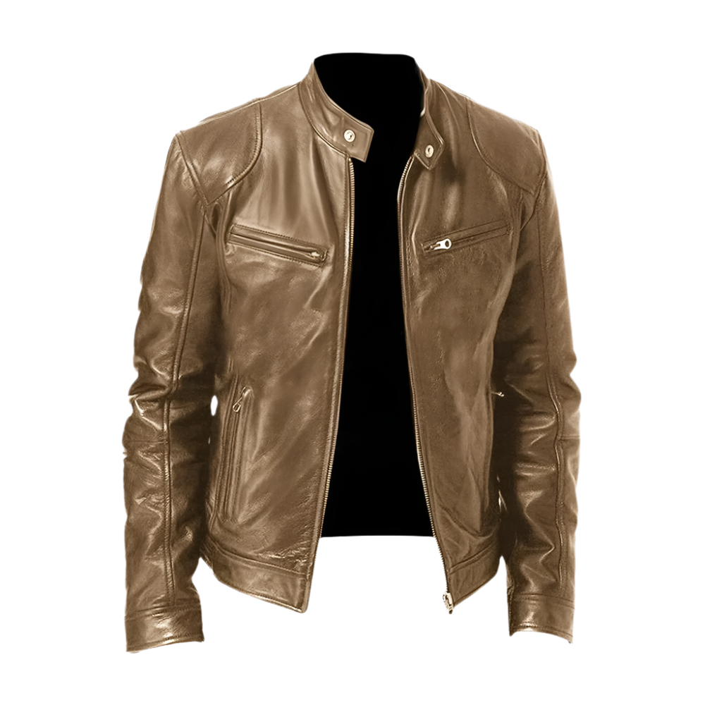 Evan - Leather Jacket Casual Elegant and Stylish