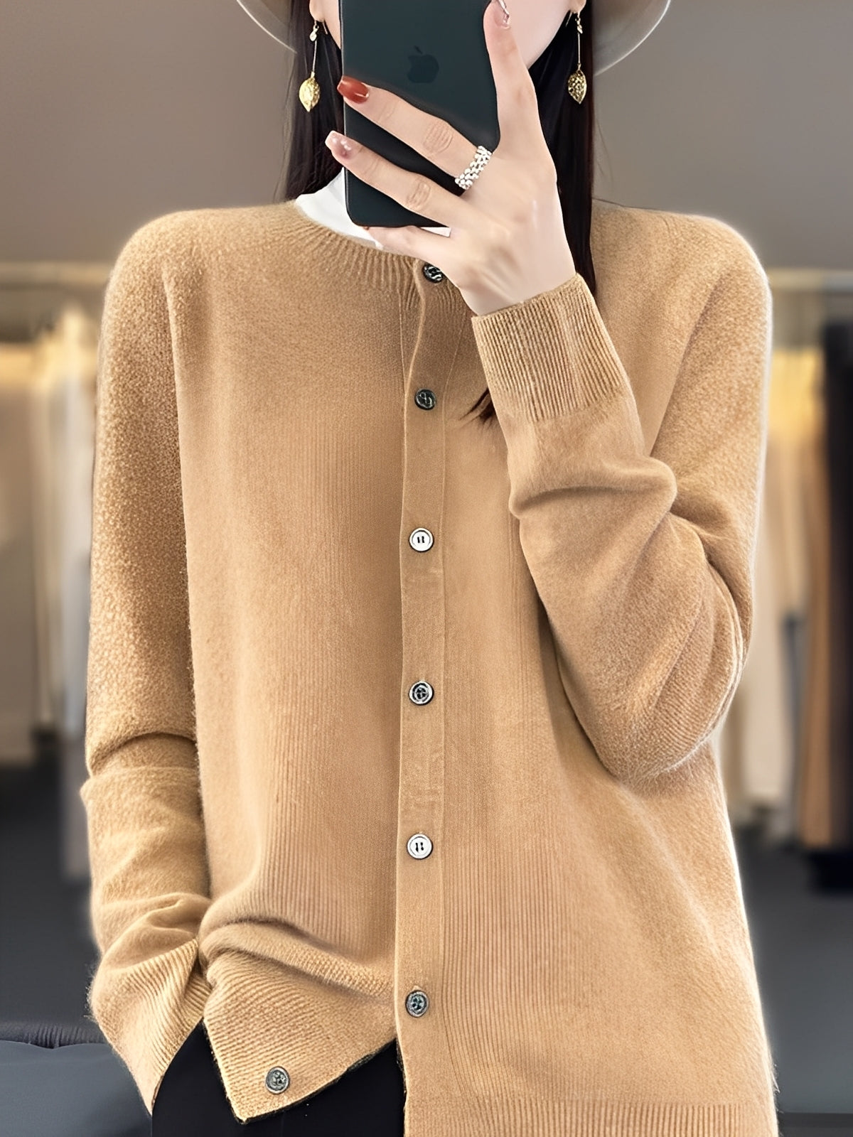 Arabella - Χαλαρός, χαλαρά κομμένος μάλλινος πουλόβερ για γυναίκες