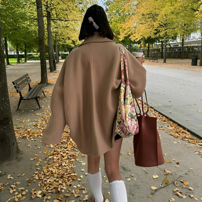 Verity - Oversized παλτό με διπλή σειρά κουμπιά για γυναίκες