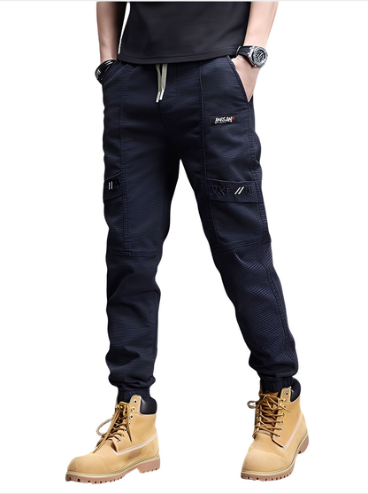 Alvin - Στιλάτο Ελαστικό Παντελόνι Τζόκινγκ με Κορδόνι για Άνδρες