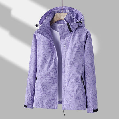 Emmaline - Stylish printed outdoor jacket with hood for women