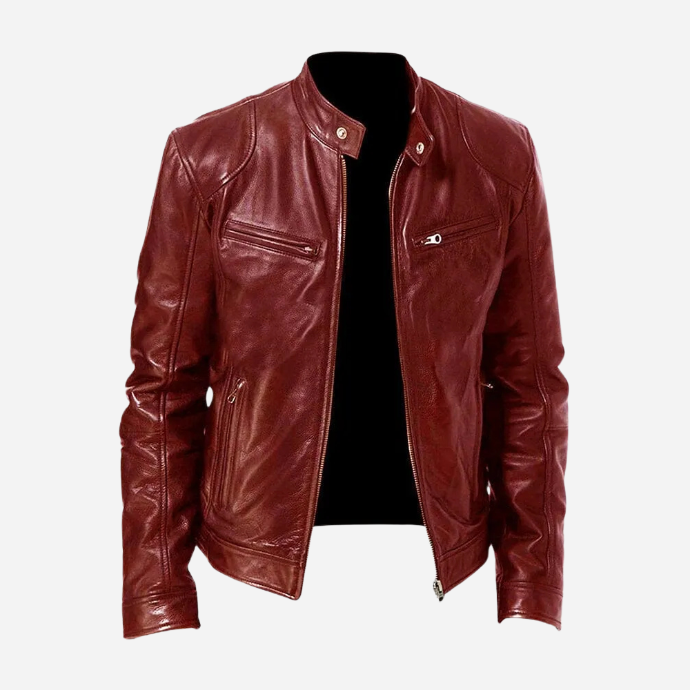 Norris - Casual and Fitted Men's Leather Jacket