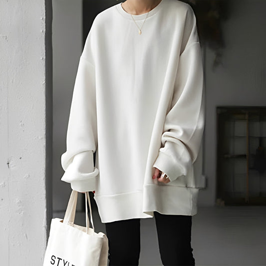 Andrina - Oversized-Pullover με στρογγυλή λαιμόκοψη για γυναίκες