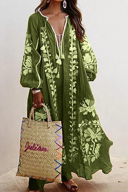 Nelia - Bohemian Floral Summer Dress Breezy