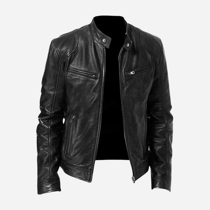 Norris - Casual and Fitted Men's Leather Jacket