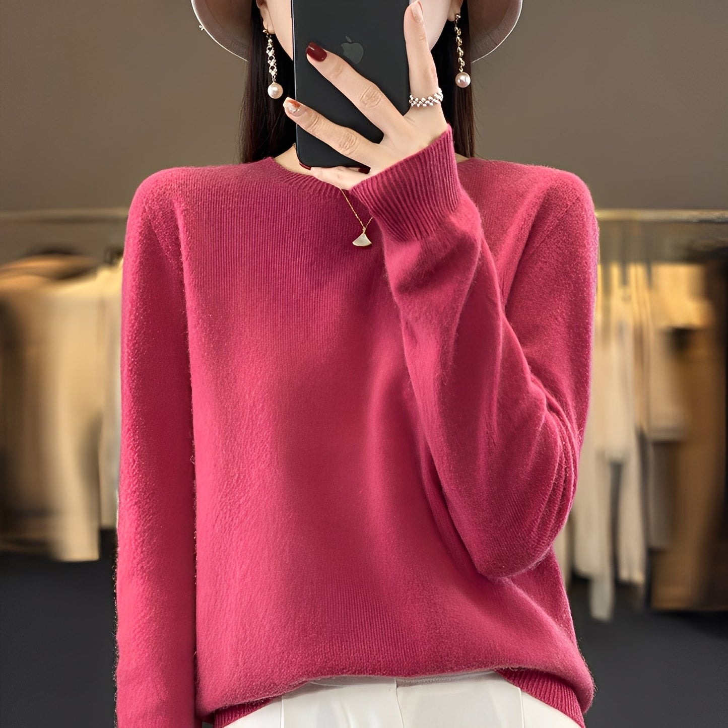 Cheyanne - Κομψό πουλόβερ κασμίρ για γυναίκες