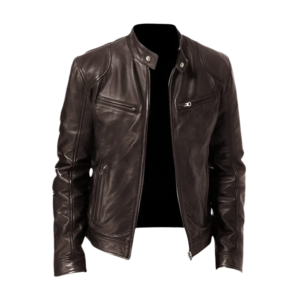 Evan - Leather Jacket Casual Elegant and Stylish