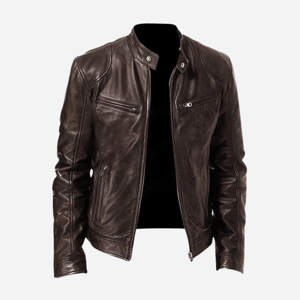 Norris - Casual and Fitted Men's Leather Jacket