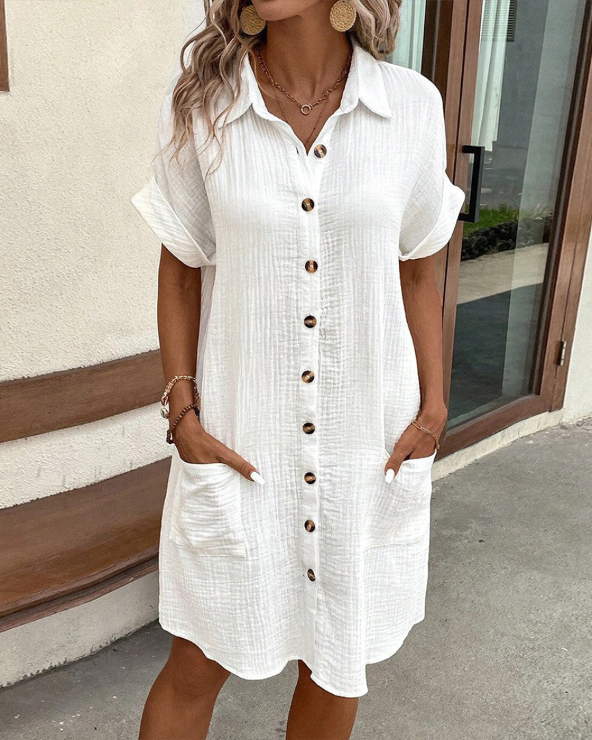 Clara – Elegant shirt dress for women