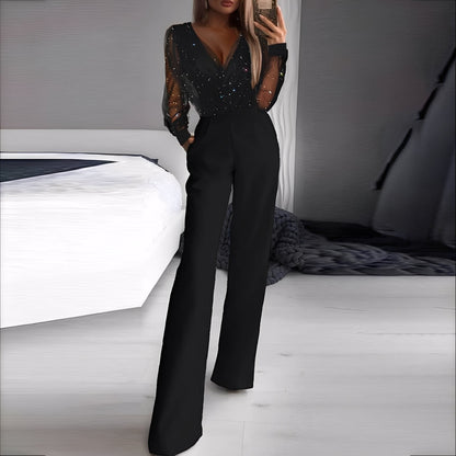 Morgana - Κομψός Jumpsuit με ευρύ πόδι για γυναίκες