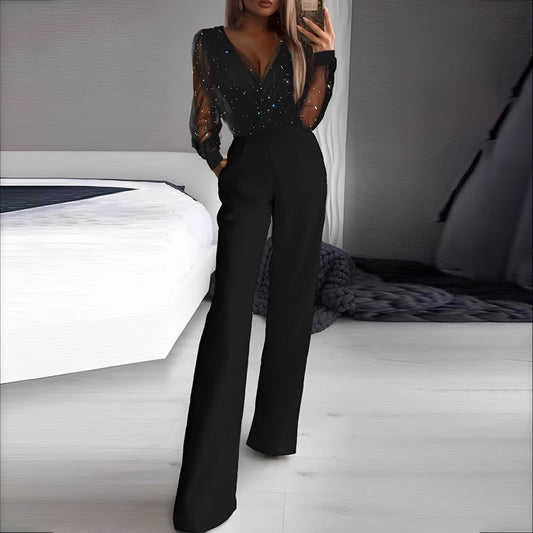 Morgana - Κομψός Jumpsuit με ευρύ πόδι για γυναίκες