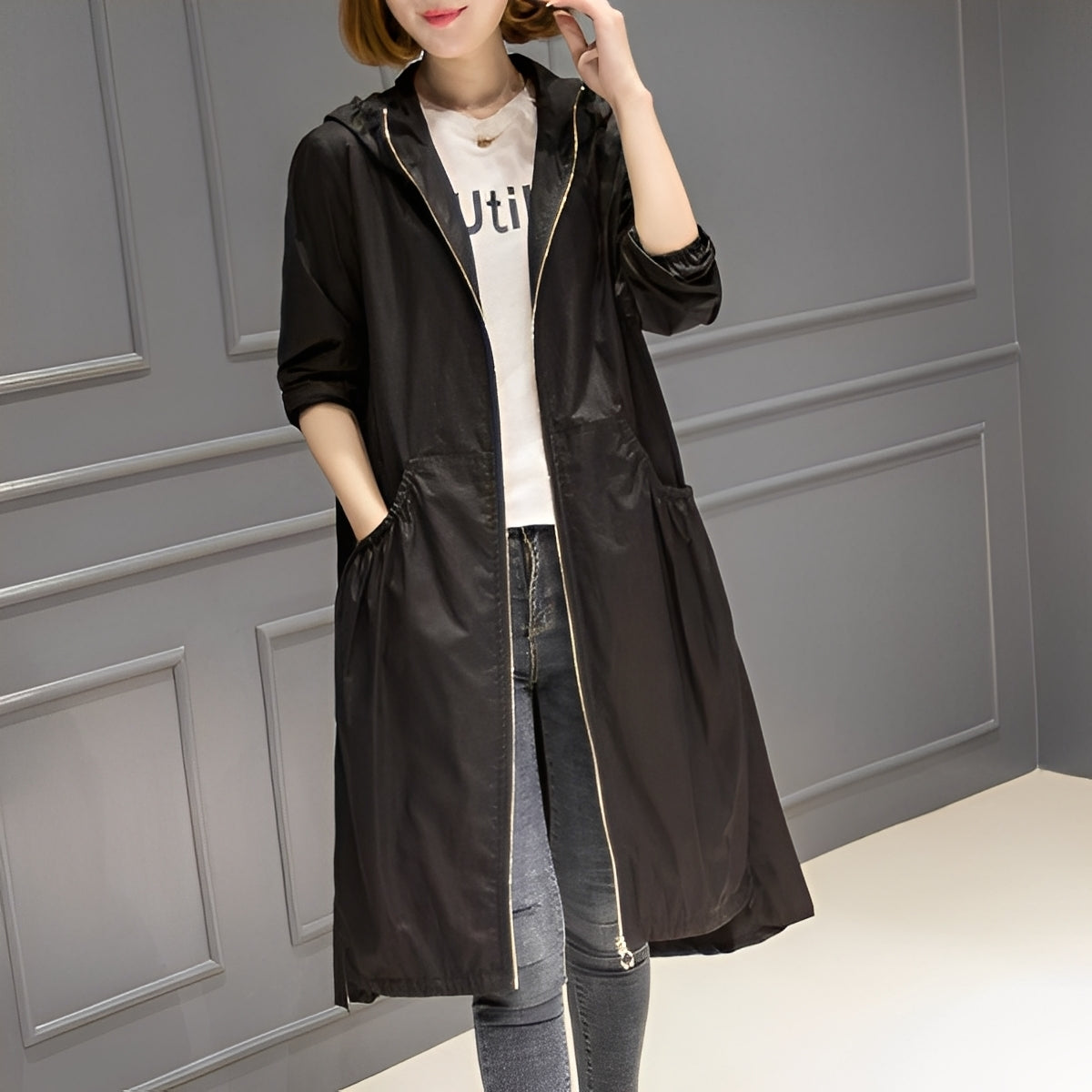 Margarette - Stylish Hooded Raincoat for Women