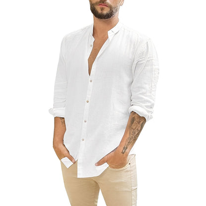 Johnny - Simple Button-Front Shirt for Men