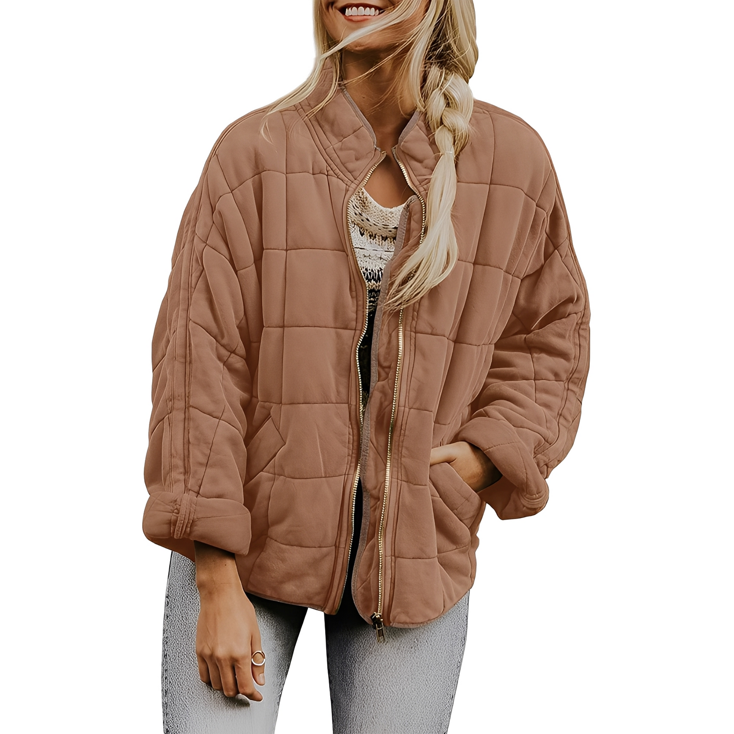 Luana - Daily quilted jacket with pockets for women