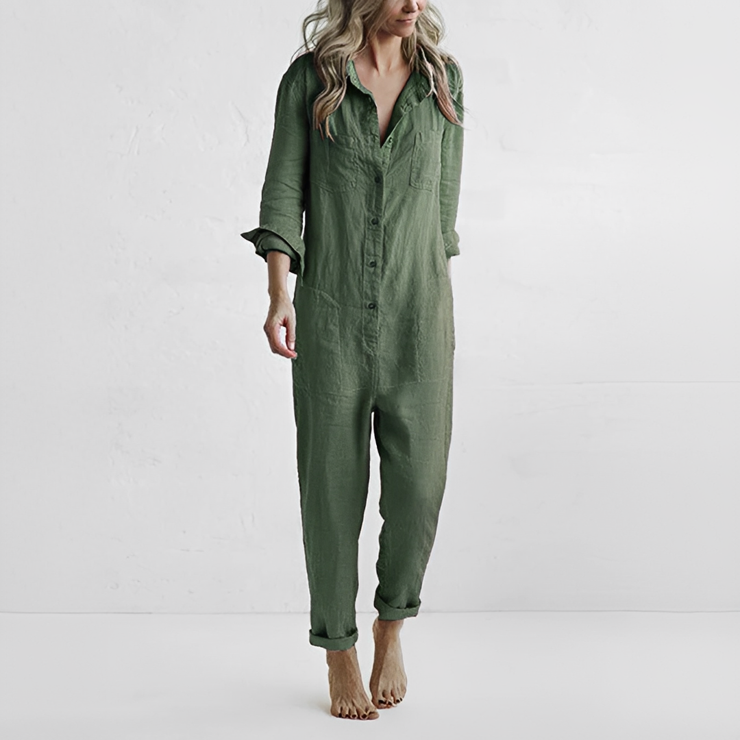 Novaria - Women's Summer Long Sleeve Jumpsuit