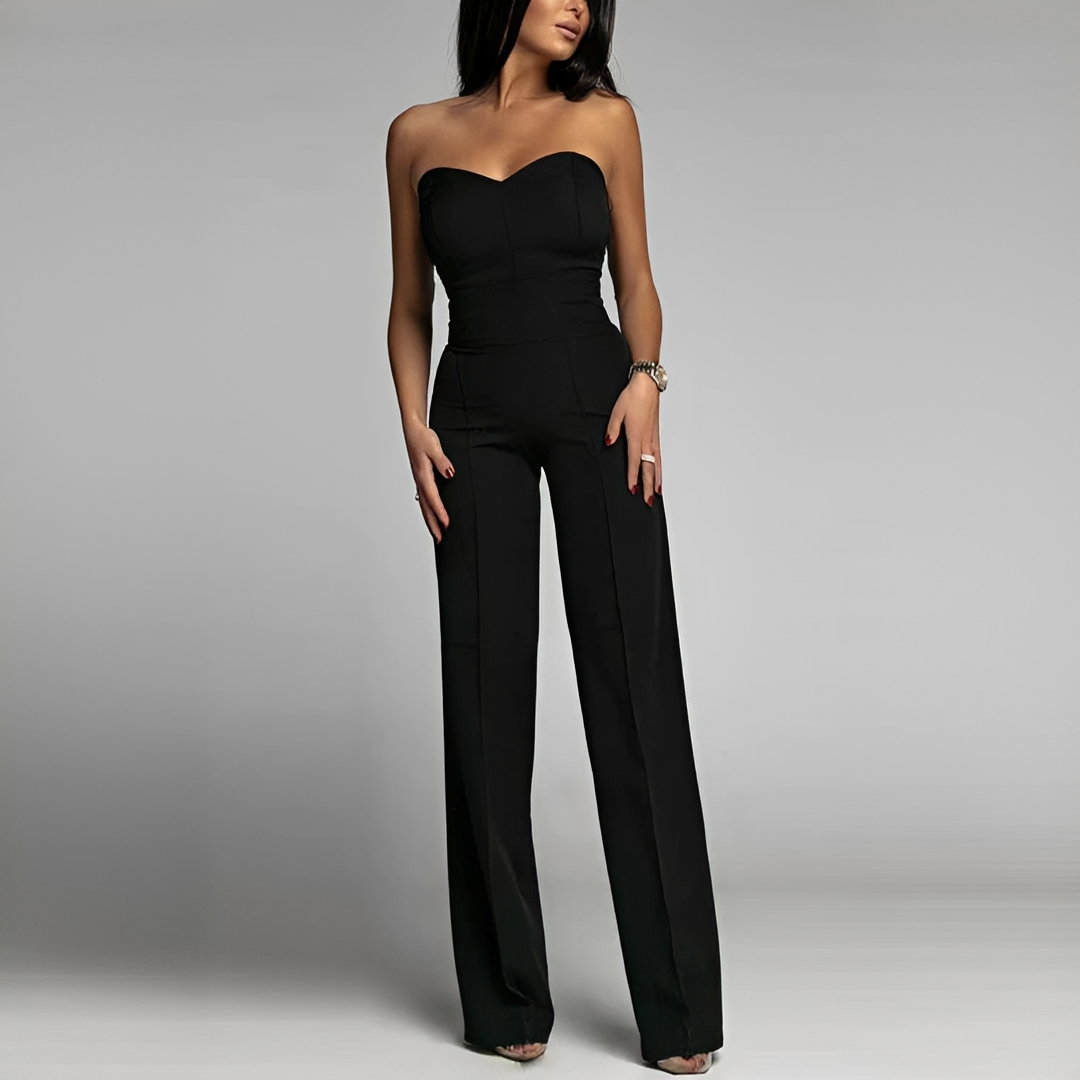 Meriam - Elegant strapless jumpsuit for women