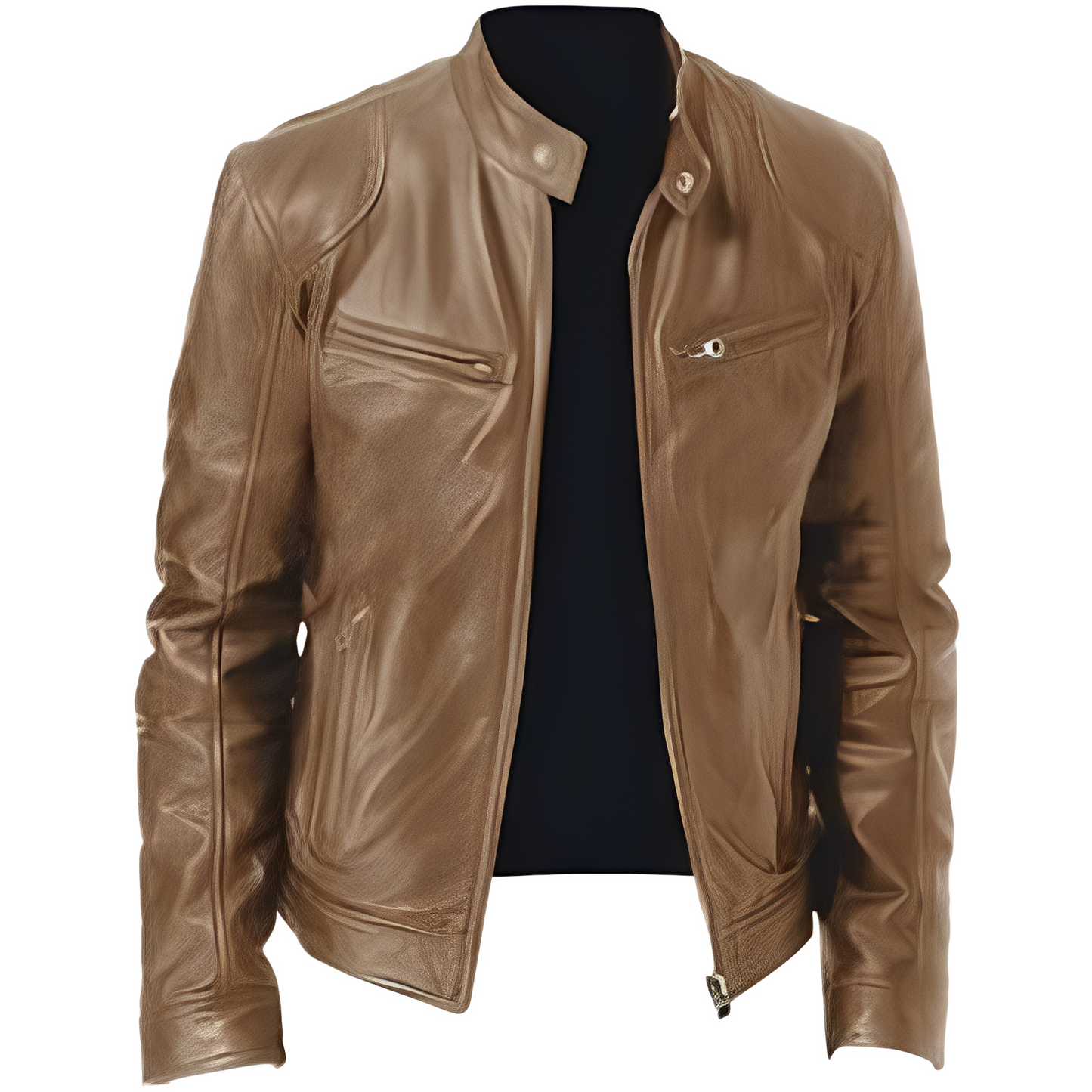 Crawford - Daily, slim fit leather jacket for men